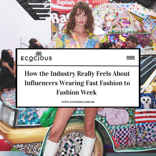 What we're all thinking: influencers flaunting fast fashion at fashion week...
