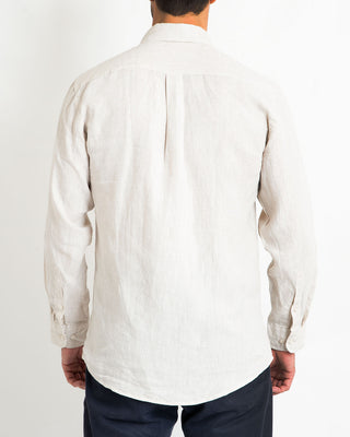 DESTii Natural Long Sleeve Linen Shirt