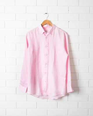 DESTii Pink Long Sleeve Linen Shirt
