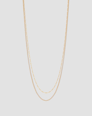 Rolo & Figaro Chain Necklace Set