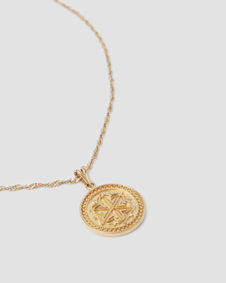 Rosella Embossed Disc Necklace