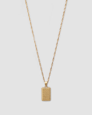 Lydie Embossed Pendant Necklace