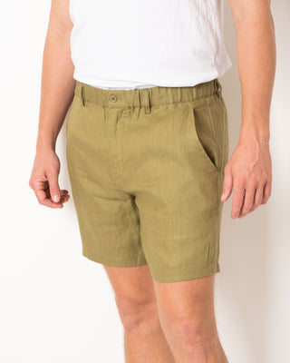 DESTii Khaki Linen Shorts